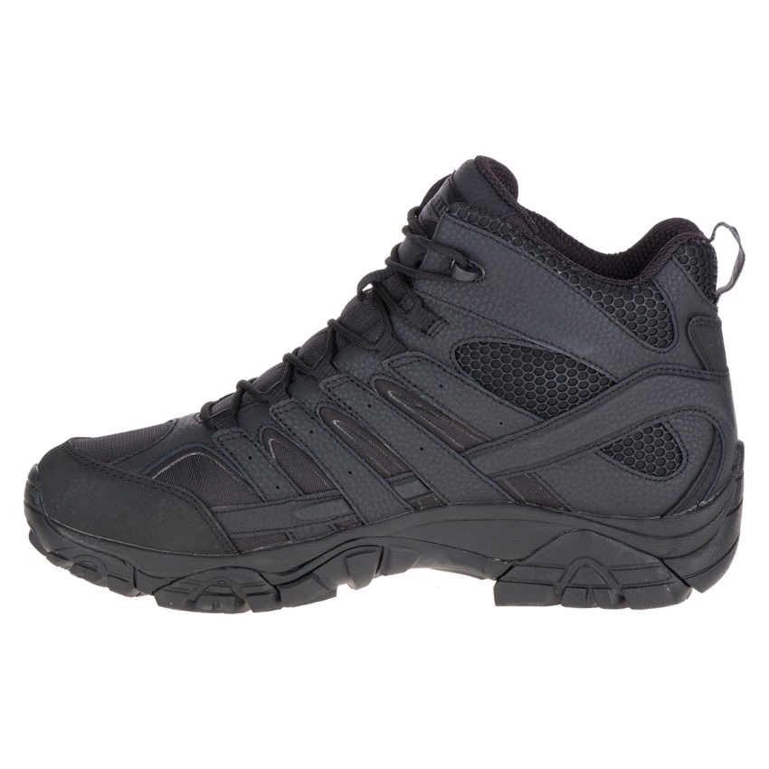 Bottes de Securite Merrell Moab 2 Mid Tactical Waterproof Noir Femme | Z.V.LQRN